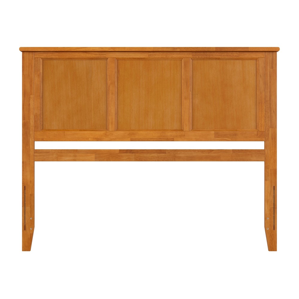 Madison Queen Solid Wood Panel Headboard in Light Toffee