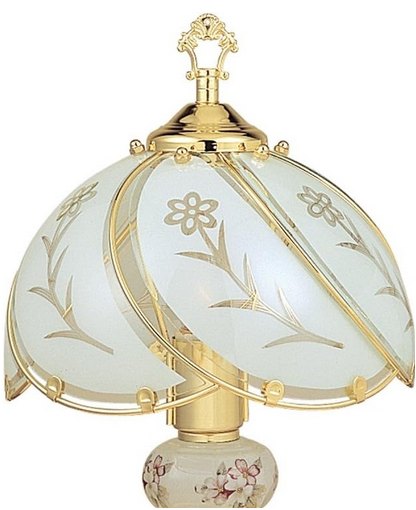 White glass panel touch lamp replacement SET OF 6