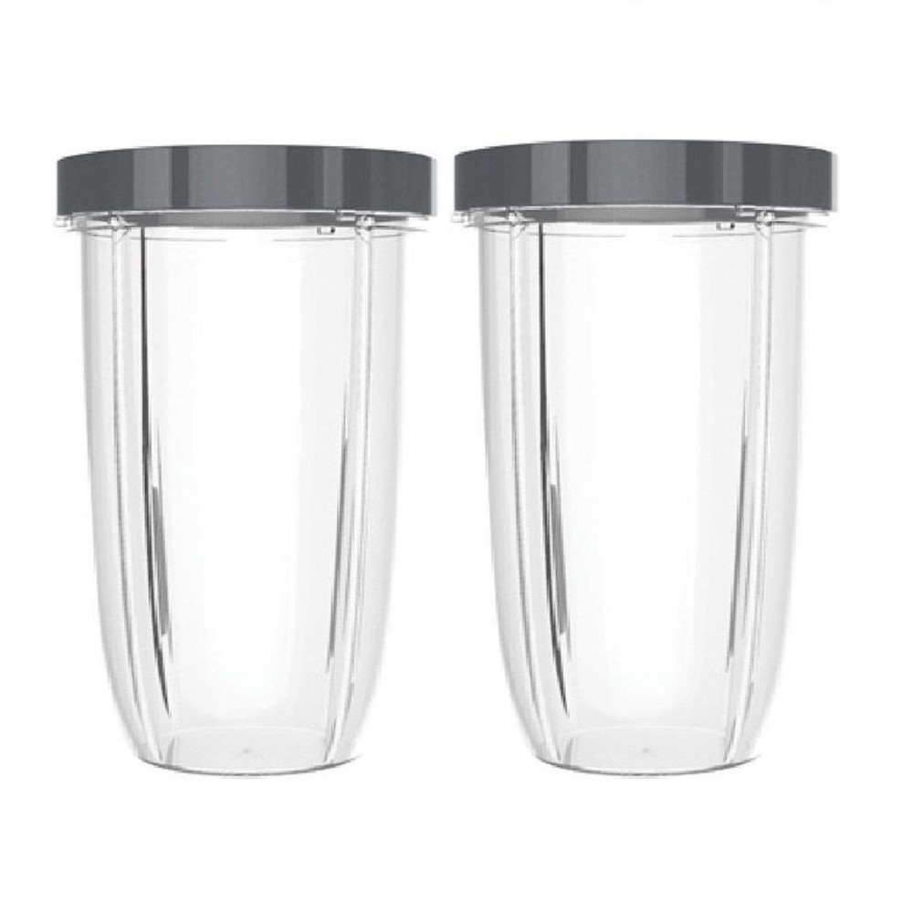 Blendin 2 Pack Extra Large 32oz Cup with Lip Rings,Compatible with Nutribullet