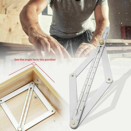 Protractor Square Corner Angle Finder Ceiling Artifact Tool Aluminum Alloy Ruler