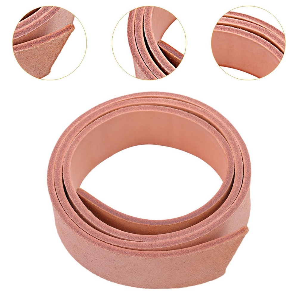PU Leather Strap Leather Strip Single Sided Soft Flat Leather Straps Leather