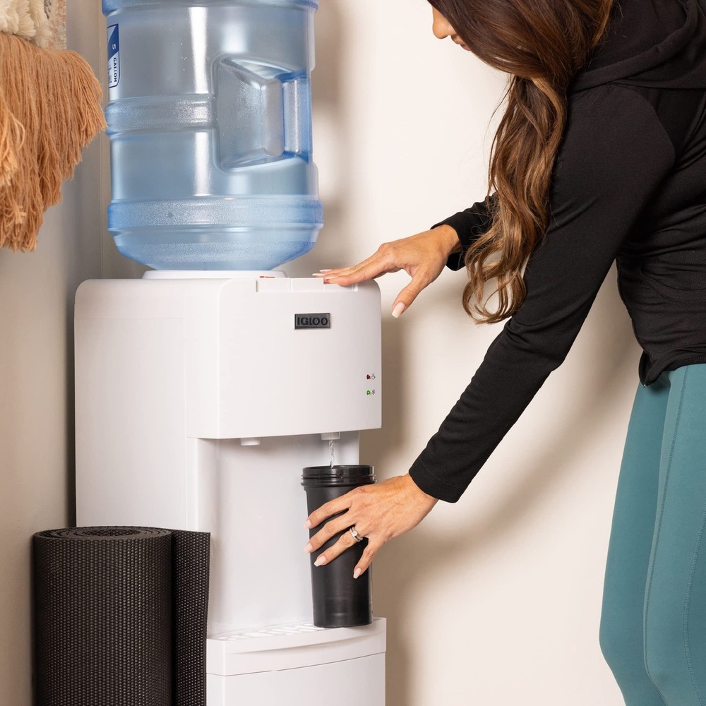 Top Loading Water Cooler with Removable Drip Tray & Energy-Saving Features- W...