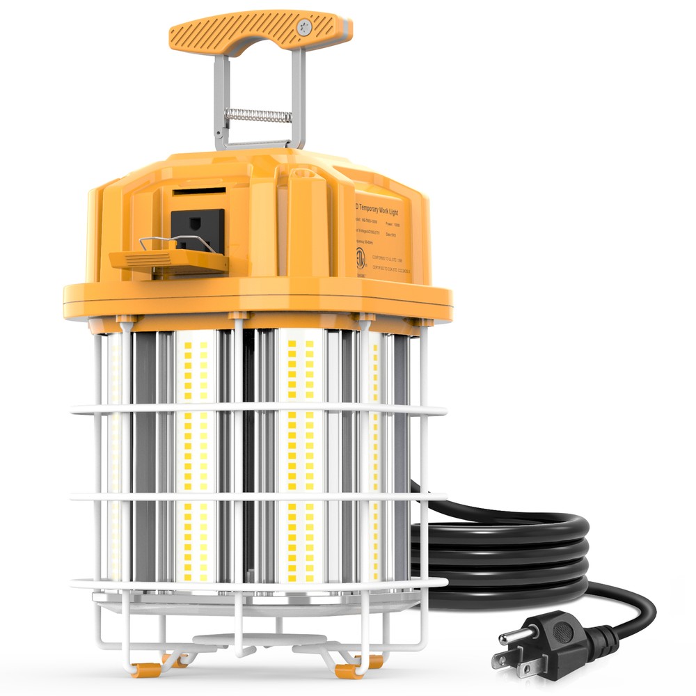 Industrial 100W LED Temporary Work Light Linkable Construction Worksite Lights