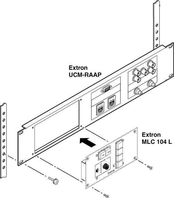 Extron Electronics UCM RAAP Universal Controller Mounting Rack Kit 70-344-02