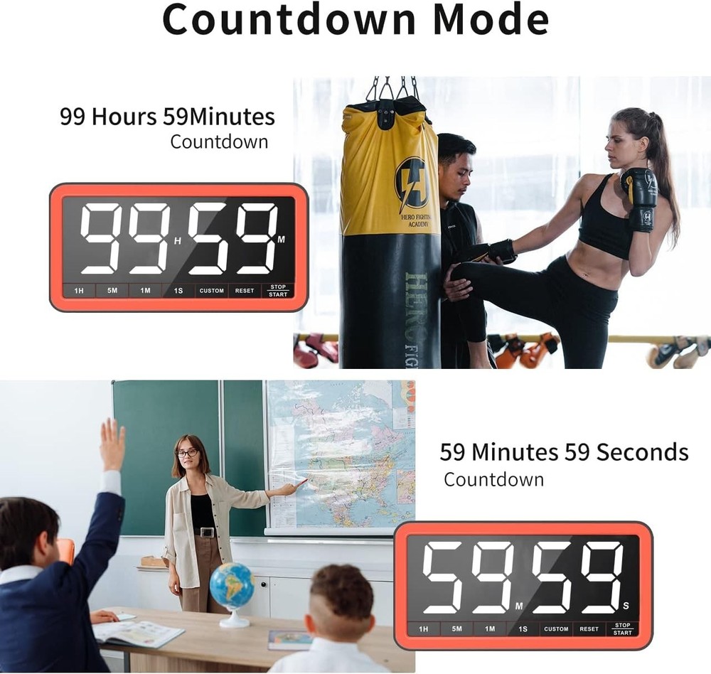 Extra-Large Display Digital Kitchen Timer