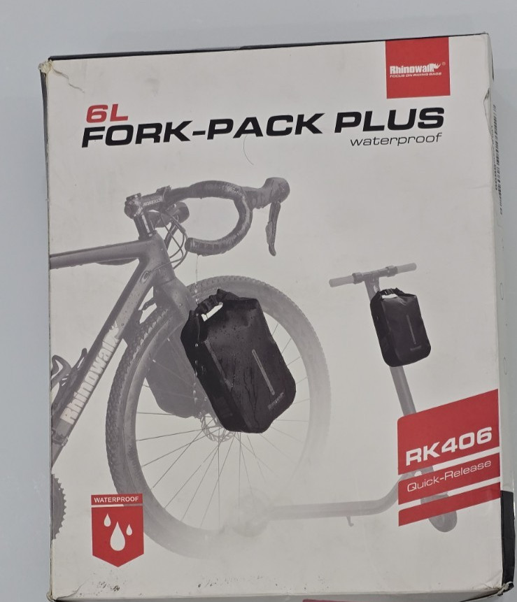 RHINOWALK RK406 6L FRONT FORK BAG WATER PROOF POLYESTER (BLACK)