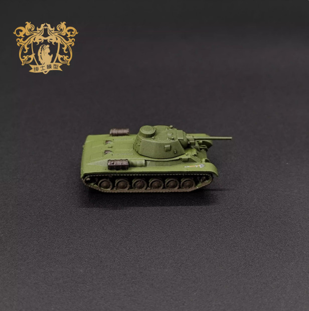 3D Printed 1/144 Soviet A-43 Medium Tank Finished Model