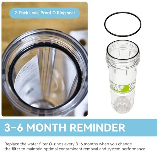 AO-WH-STD-OR-2 O-Rings Replacement for AO Smith Whole House Water Filter, 3.44