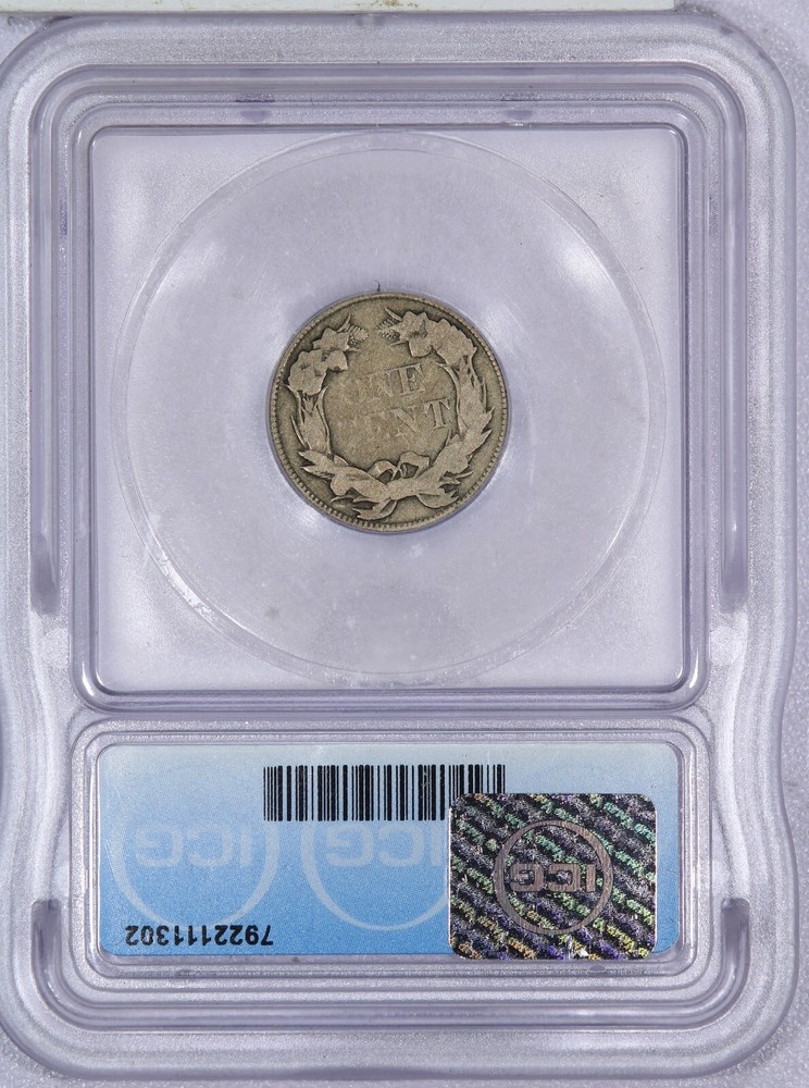 1857 Flying Eagle Cent 1C ICG G6