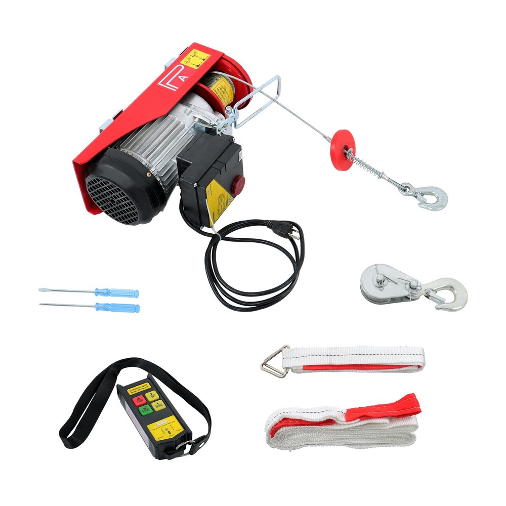 880lbs Automatic Lift Electric Hoist with 328ft Wireless Remote Control 110V