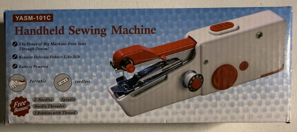 Handy Stitch Handheld Sewing Machine Cordless-Blue