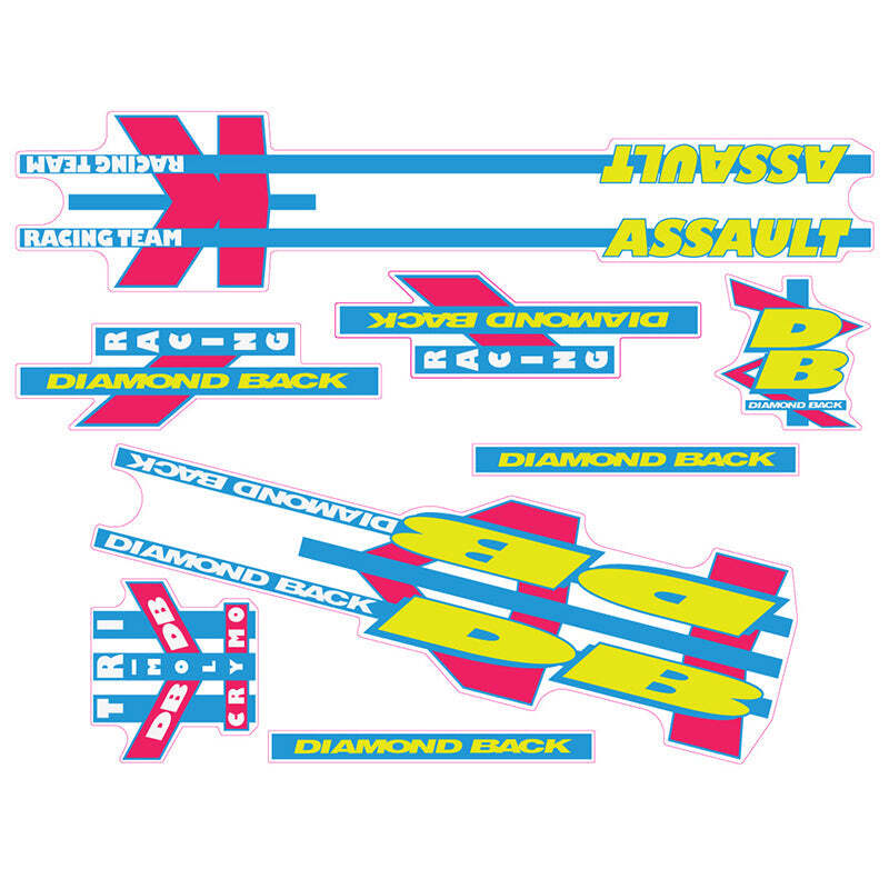 1992 Diamond Back - Assault decal set - for black frame