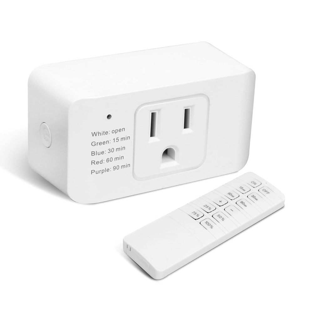 Indoor String Light Dimmer with Remote Control & Timer for 2/3 Prong Plugs