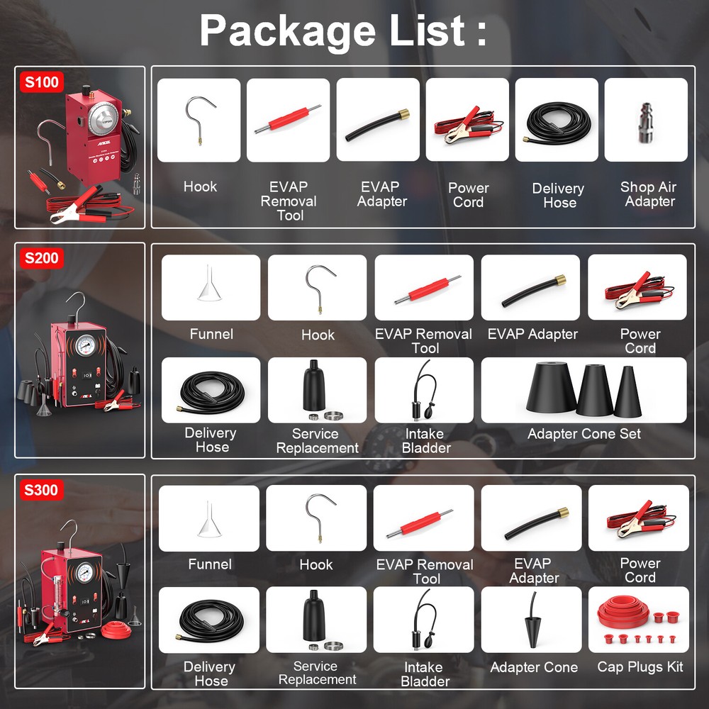 EVAP Smoke Machine Leak Detector Vacuum Tester Pipe Diagnostic Service Tools
