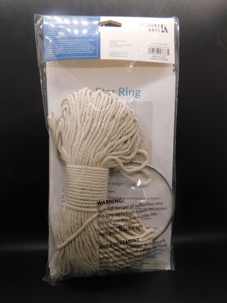 Leisure arts Macrame kit Star Ring 1 pack