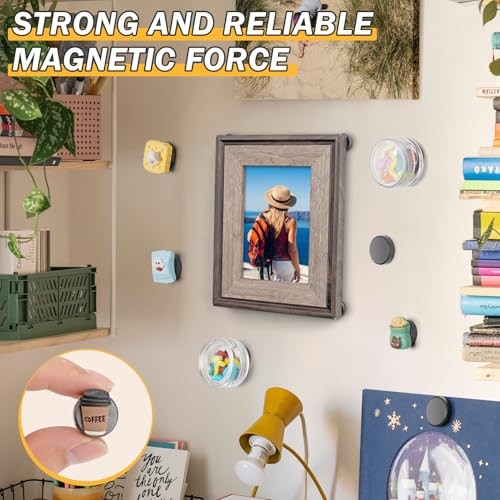 20 Pcs Round Craft Magnets with Adhesive