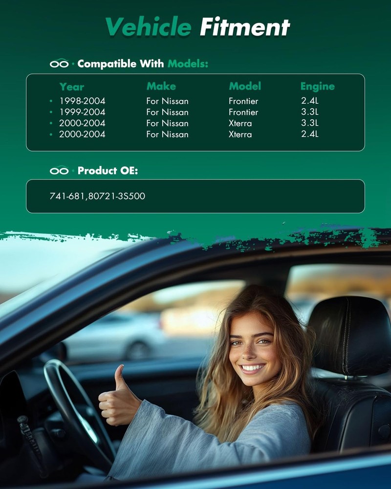 Power Window Regulator Motor Assy Front Left Frontier 1998-2004 Xterra 2000-2004