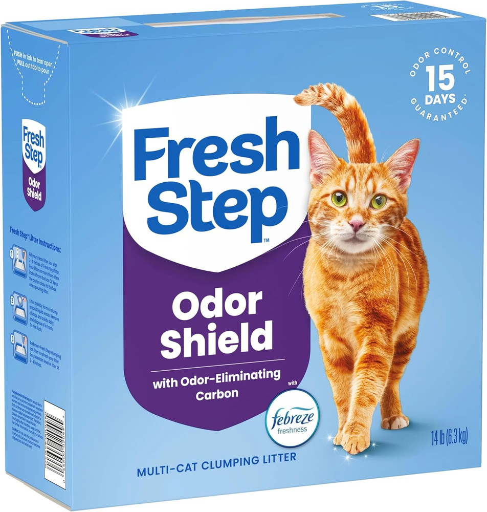 Clumping Cat Litter, Multi-Cat, Long Lasting Odor Control Kitty Litter with Acti