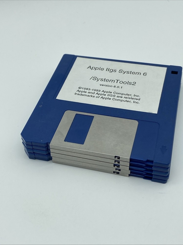 90s Apple IIGS Stystem Tools Floppy Disk Lot Of 5 Vintage PC Programs untested