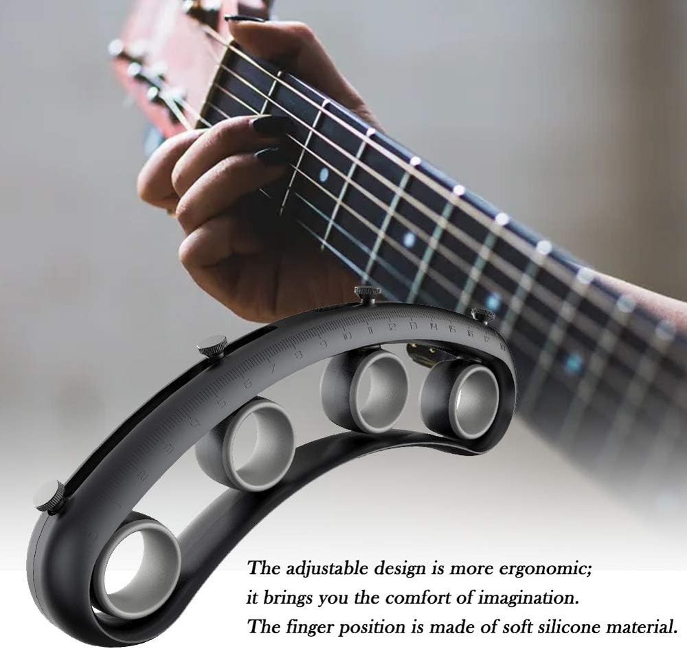 Adjustable Guitar Finger Expansion Trainer - Enhances Flexibility & Strength
