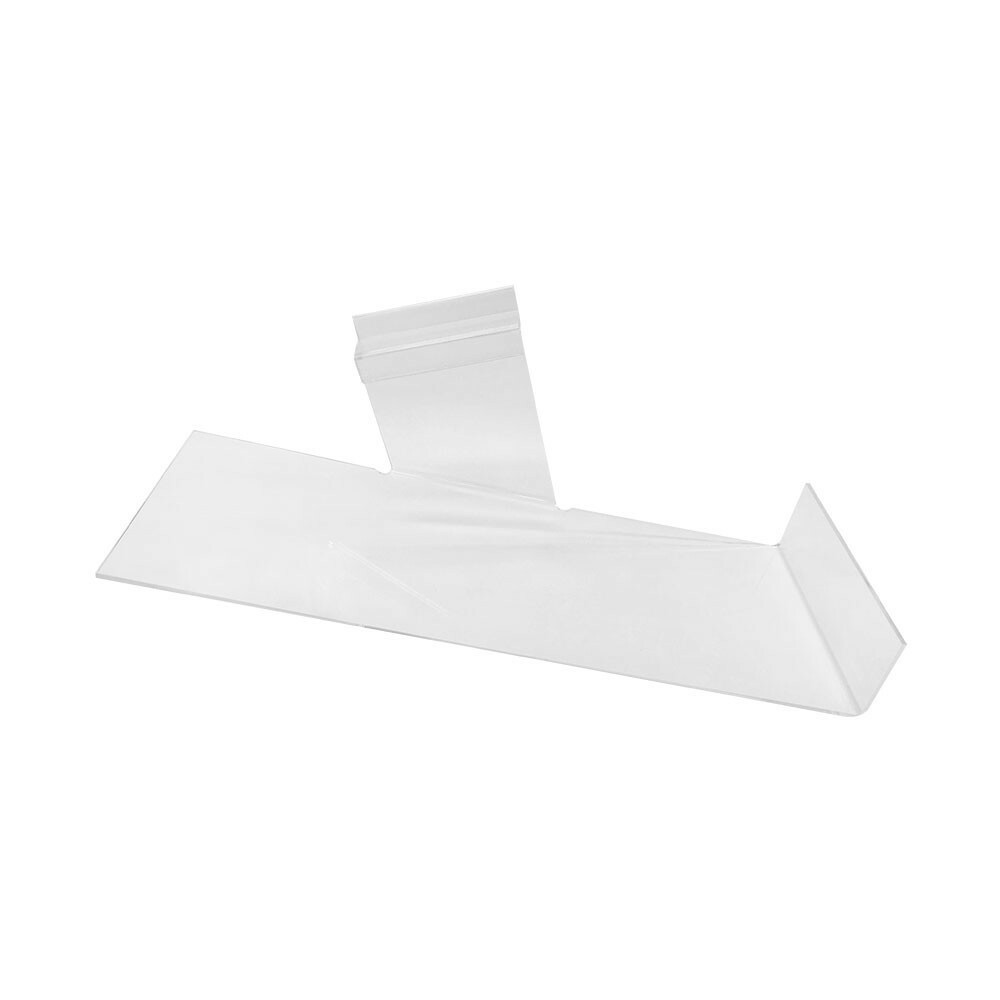 2 Pc Right Profile Slatwall Clear Acrylic Shoe Display
