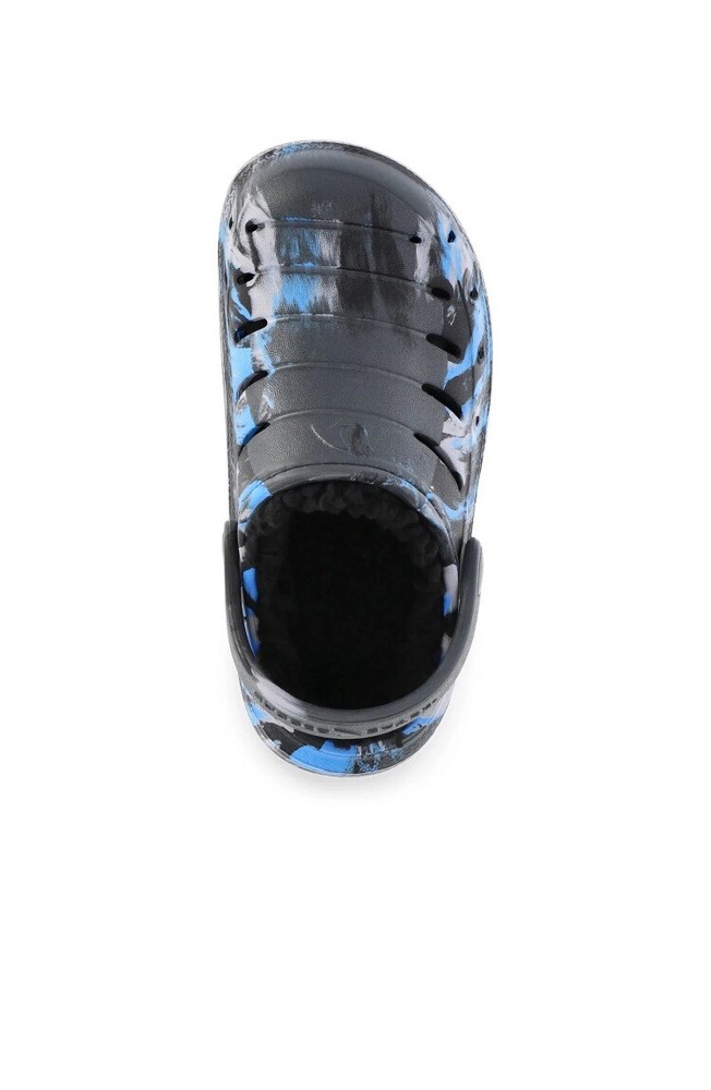 Rugged Shark Boys Casual Lined Clogs Black Blue Size 12 ($)