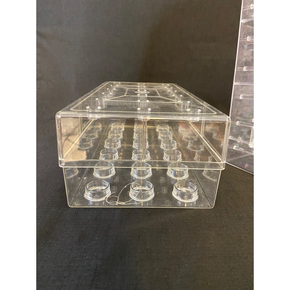 Large Plastic Sewing Thread Holder Case Boxes set of 3