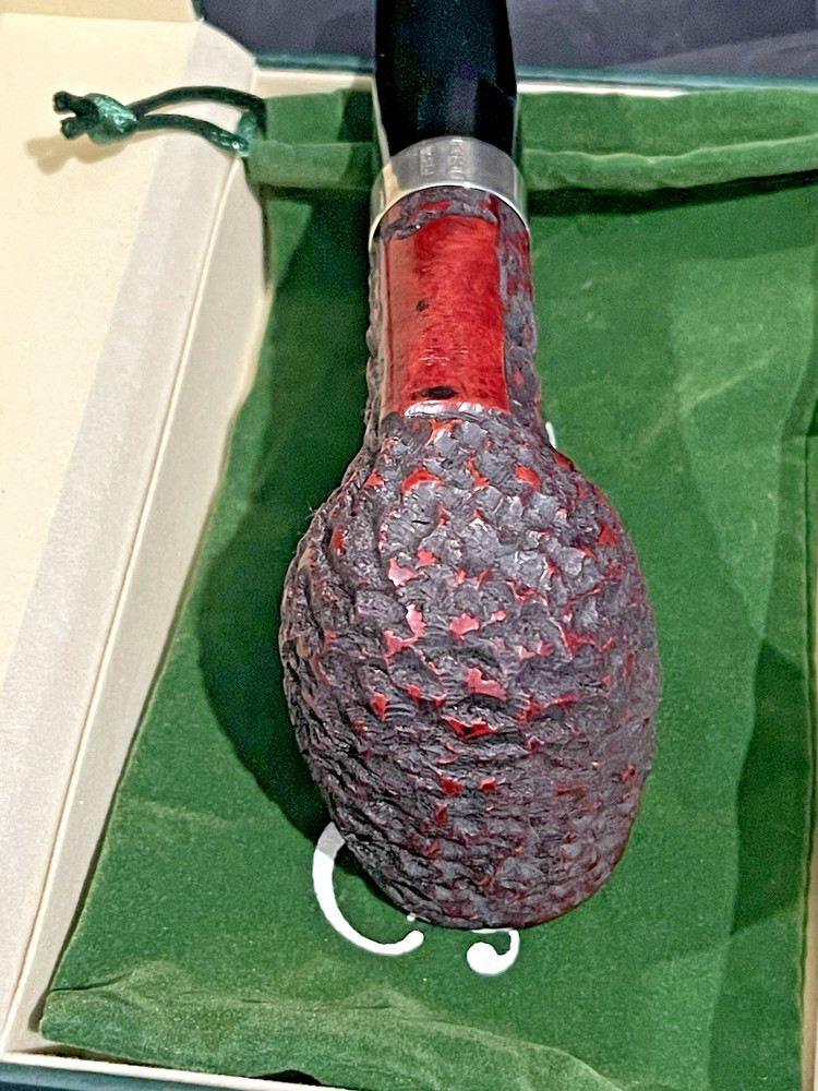 Peterson House Pipe Billiard Rustic Fishtail NEW & BOXED