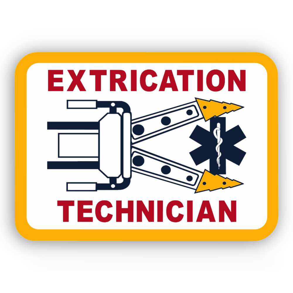 Extrication Technician Sticker, Fire Rescue Decal for Laptops & Indoor Use