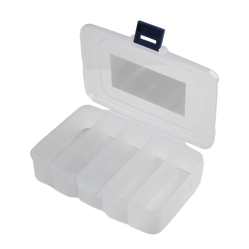 Screws Box Case Tool Tool Screws Translucent Transparent 1PCS 5 Grids Box