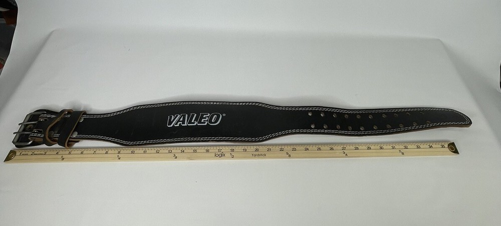 Valeo Weight Lifting Belt Leather Black Size Small