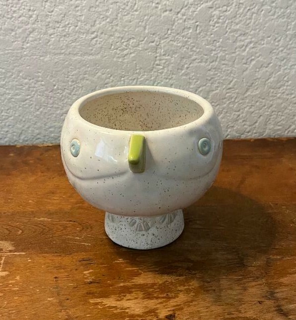 NWT Anthropologie White Bird Garden Pot -Medium