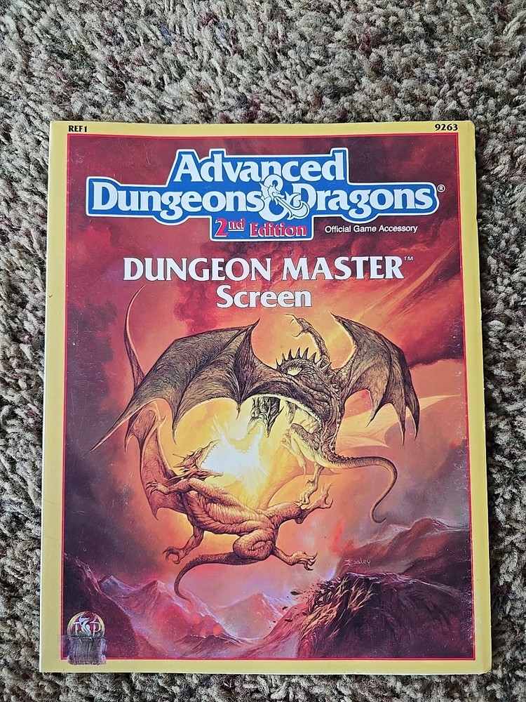 Advanced Dungeons & Dragons: 2nd Ed. Dungeon Master’s Screen 1994 ☆ Authentic ☆