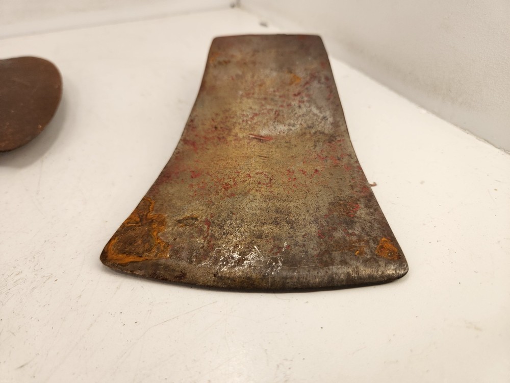 True Temper Flint Edge Kelly Works Double Bit Axe Head + Unbranded Head