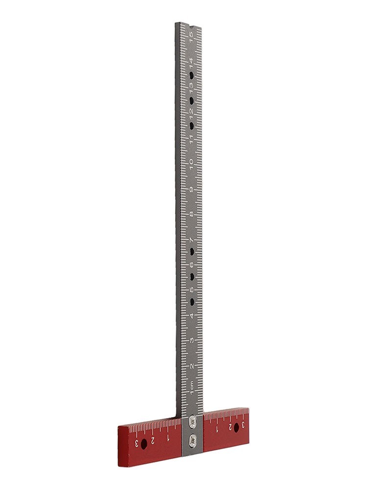 T-shape positioning ruler with high-precision measuring functions