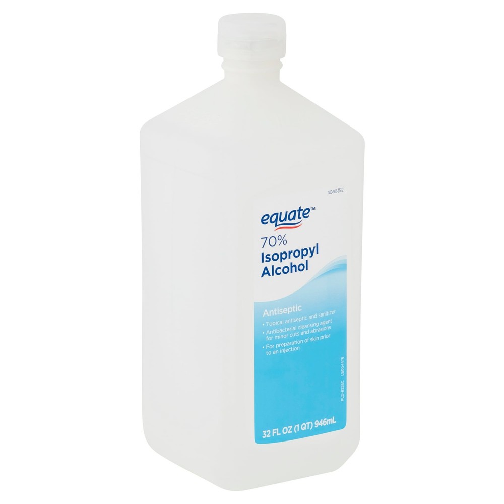 EQUATE 70 Isopropyl Rubbing Alcohol - 32oz (02 PACK)