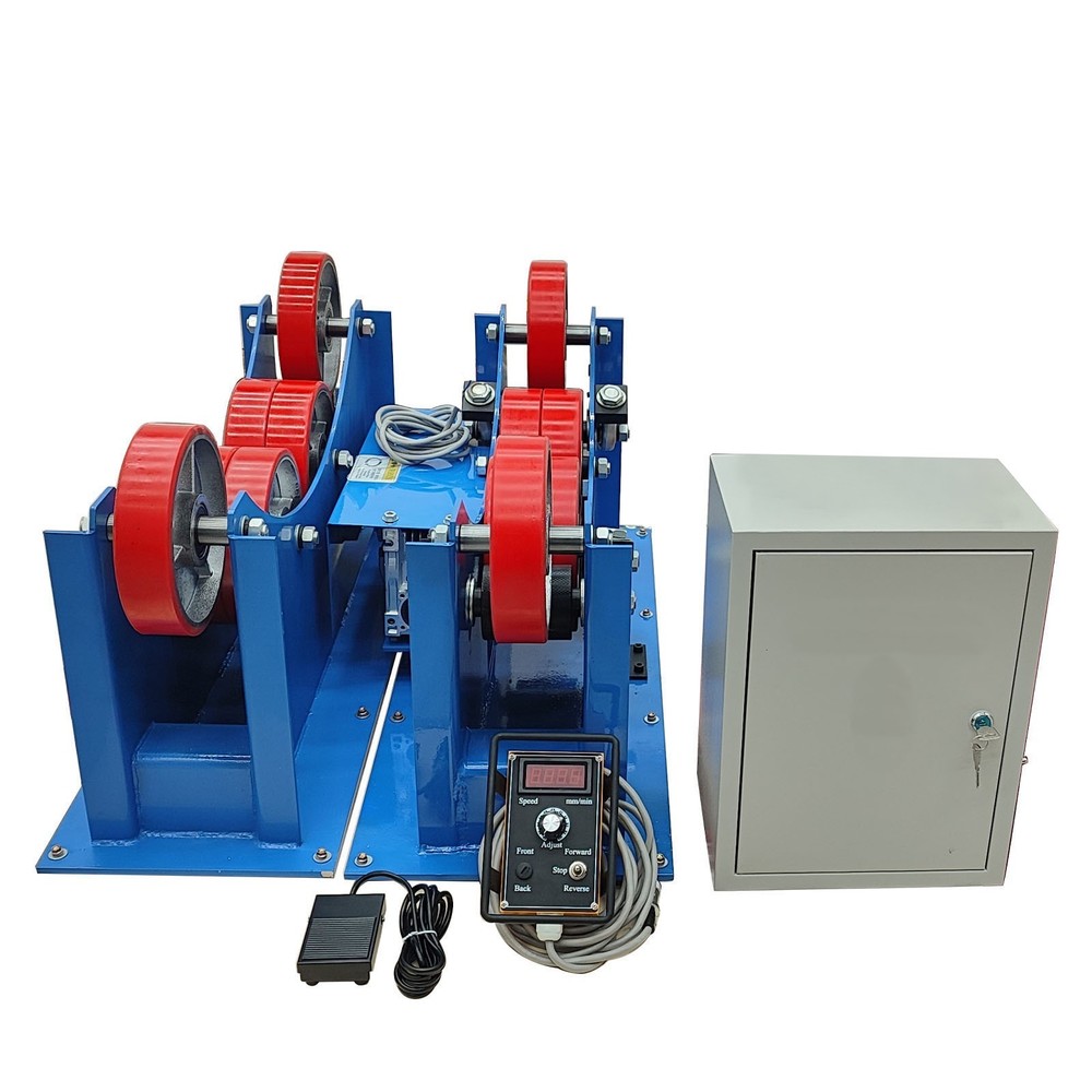110V 3T/6600 lb Wire-controll Tank Turning Rolls Linkage Welding Roller Support