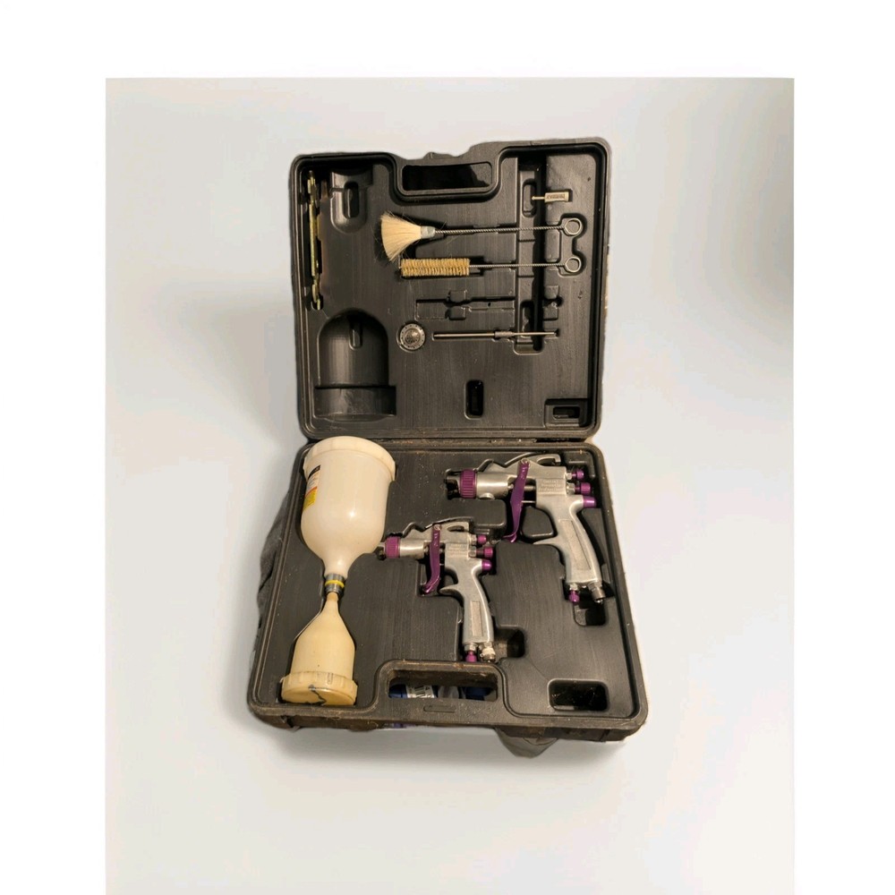 2 Pc Professional Spray Gun Kit Central Pneumatic-- Never Used--