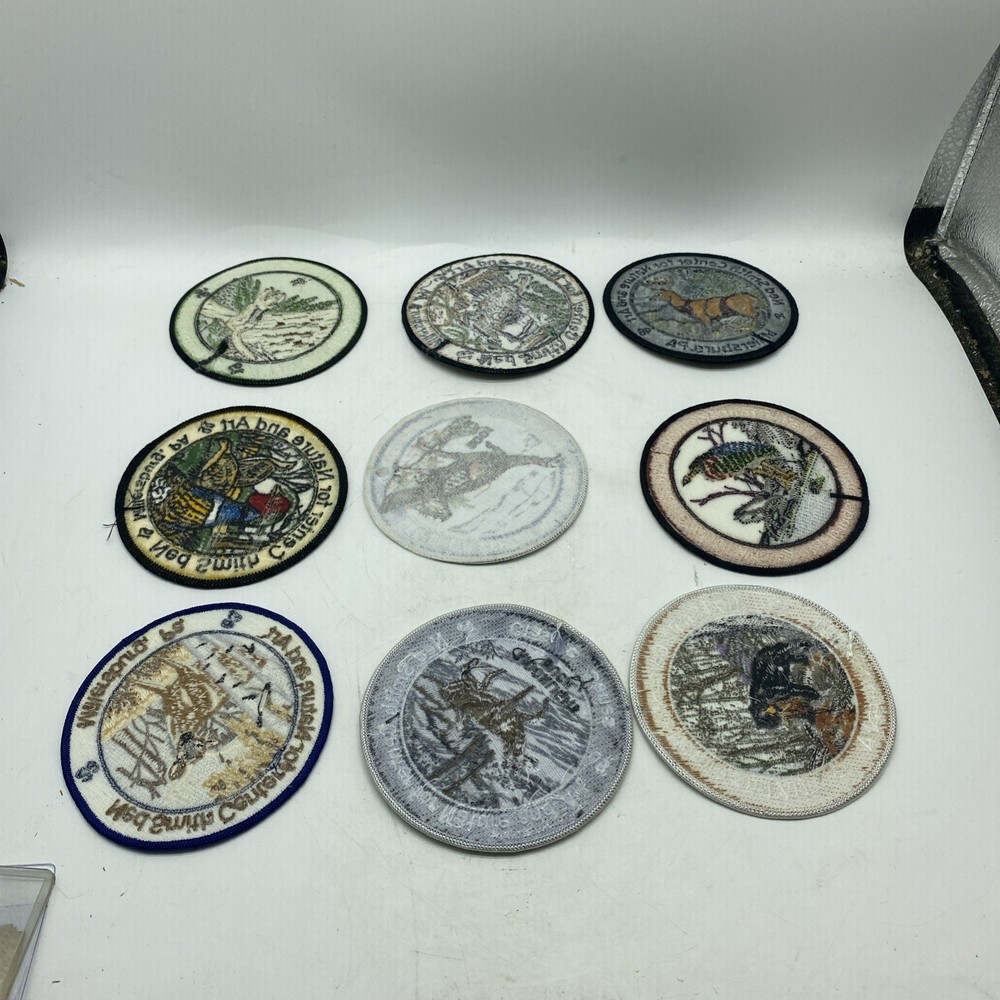 9x Ned Smith Patches Patch Lot Between 1996 And 2006 Missing 2000 11