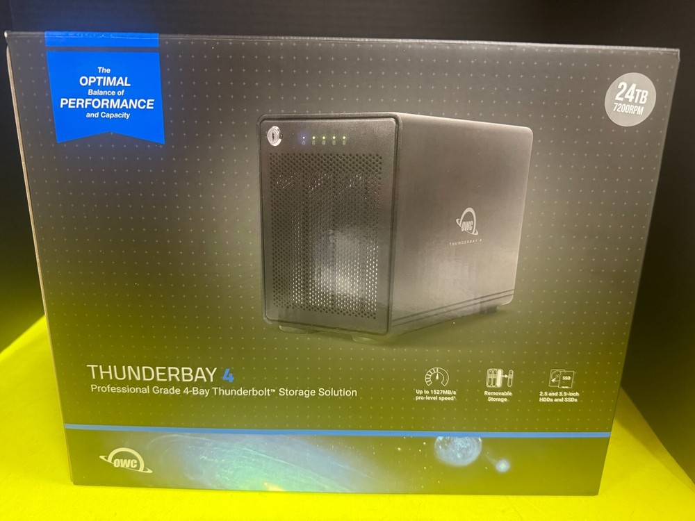 24TB OWC ThunderBay 4 RAID Thunderbolt 3 External Enterprice Storage For MAC