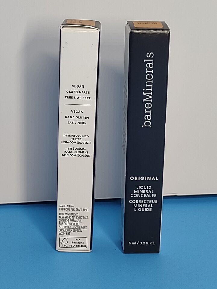 2 Boxes bareMinerals Original Liquid Mineral Concealer - Light 2C - 0.2 fl oz