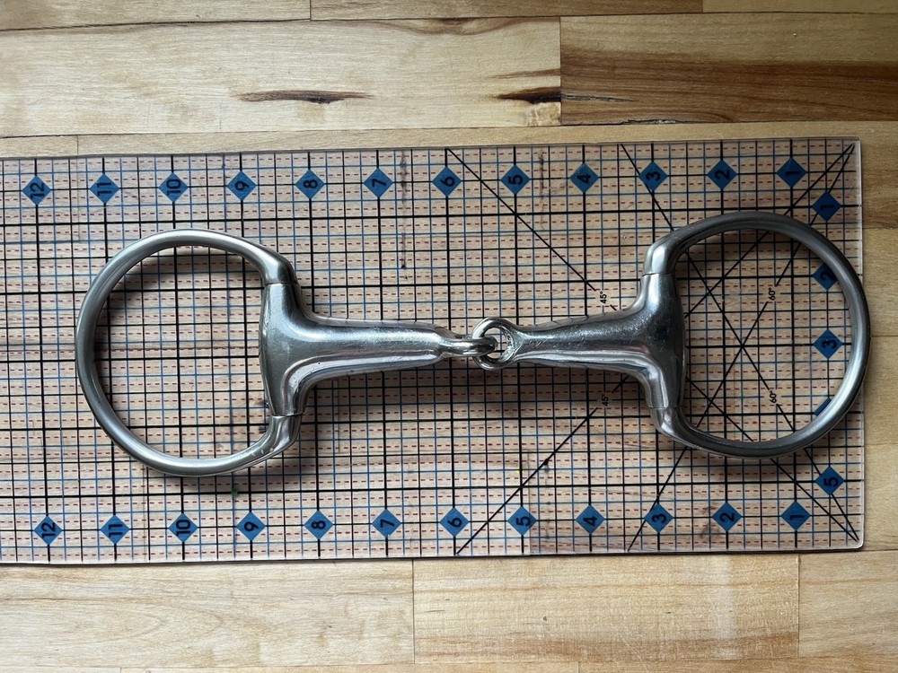 Eggbutt Snaffle Solid Thick Mouth Snaffle 4.5” Stainless Steel