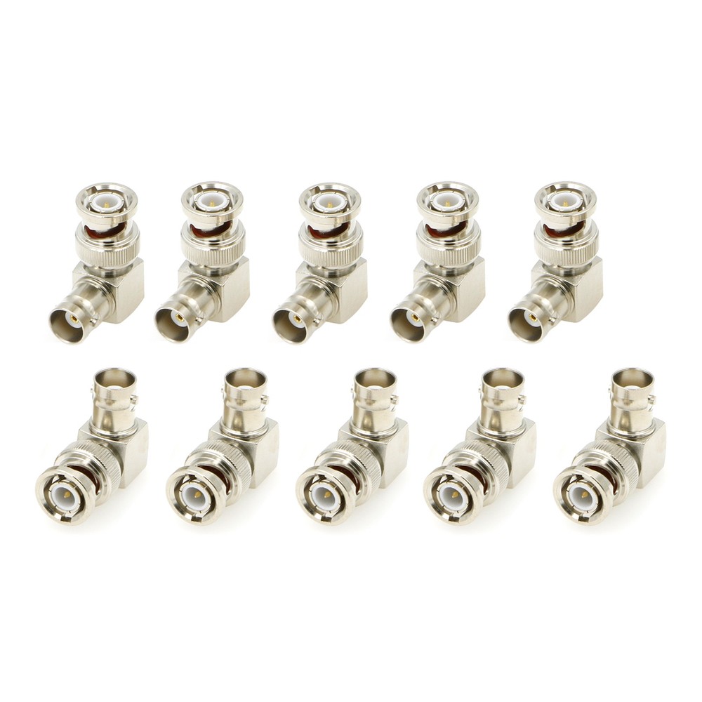 2pcs for 12G HD SDI BNC Cable Right Angle Convert Connectors One Set