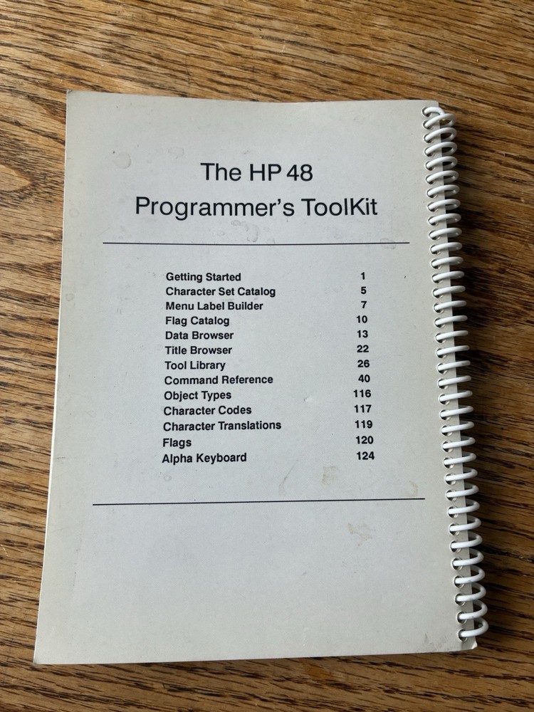 Manual for HP 48 Calculator: The HP48 Programmer's Toolkit