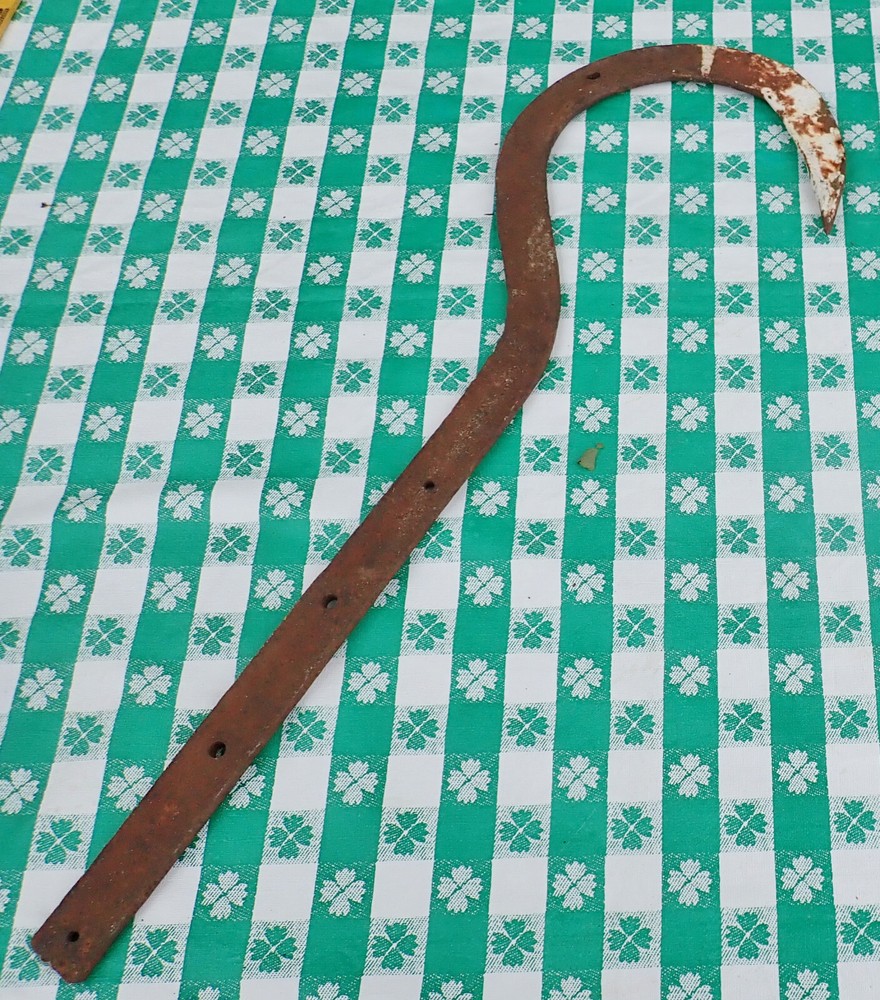 Unique Vintage Antique Rustic Iron Barn Gate? Hook 24" Long