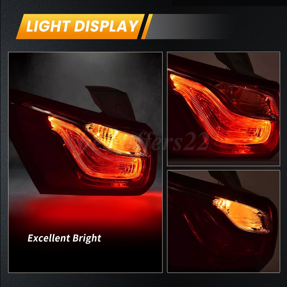 For 2018-2020 Chevy Equinox Driver Side Halogen Tail light Assembly Outer LH