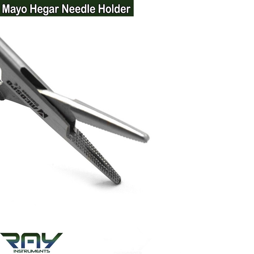 Body Piercing Forceps Veterinary Mayo Hegar Needle Holder Locking Plier Suturing