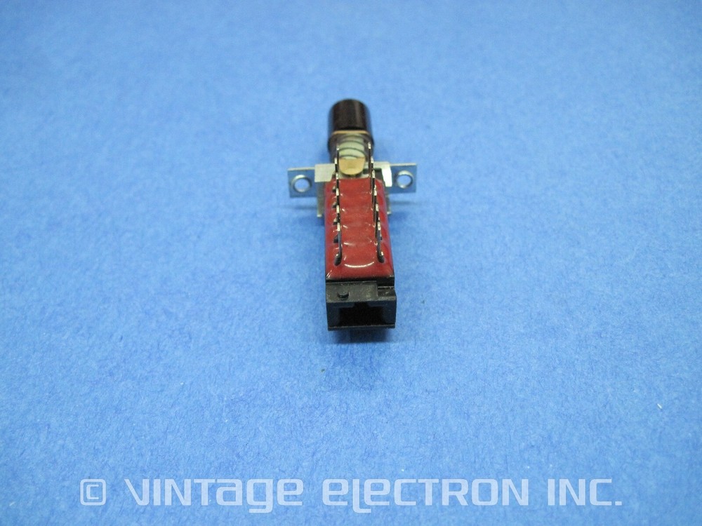 Pushbutton Switch Assy w/Cap: 1X4PDT, 12 Pin, Locking, $9.95/ea