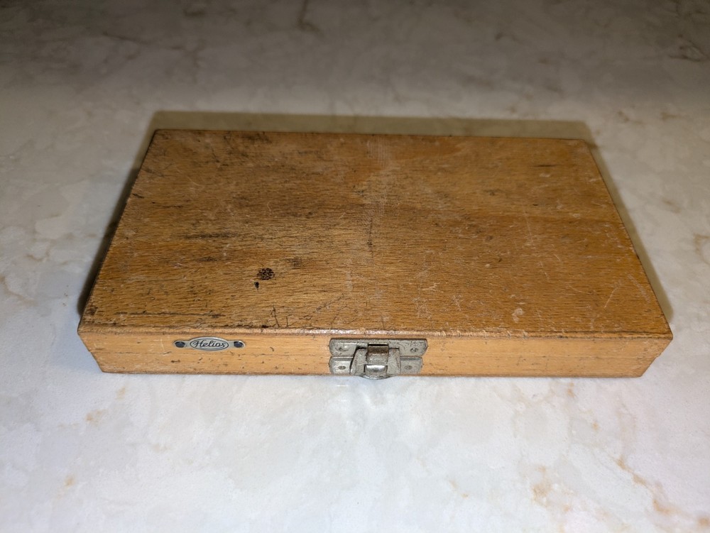 Vintage Helios Micrometer, 0-3" Depth (with box)
