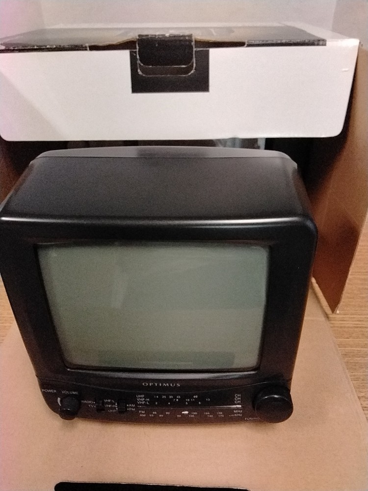 7" B & W Vintage Portable TV